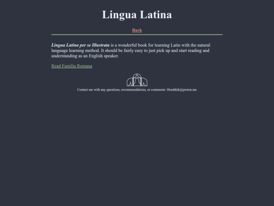 linguistics/latin/lingua-latina screenshot