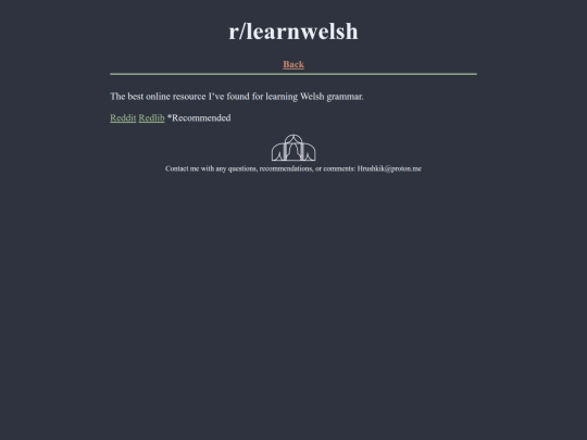 linguistics/welsh/learn-welsh screenshot