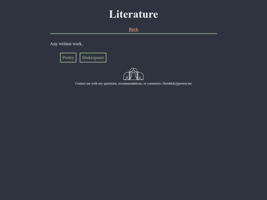 literature screenshot