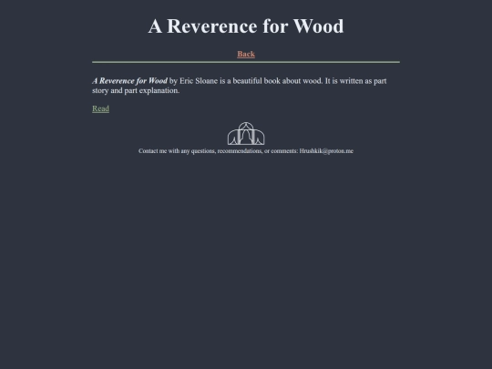 the-trades/woodworking/reverence-for-wood screenshot