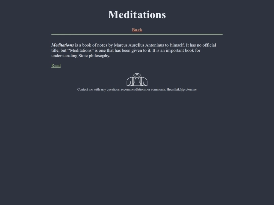 wisdom/meditations screenshot