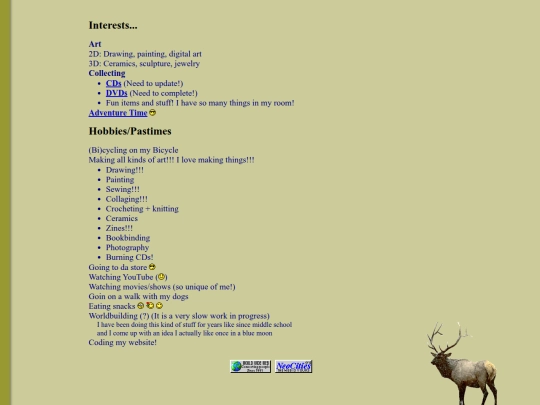 interests screenshot