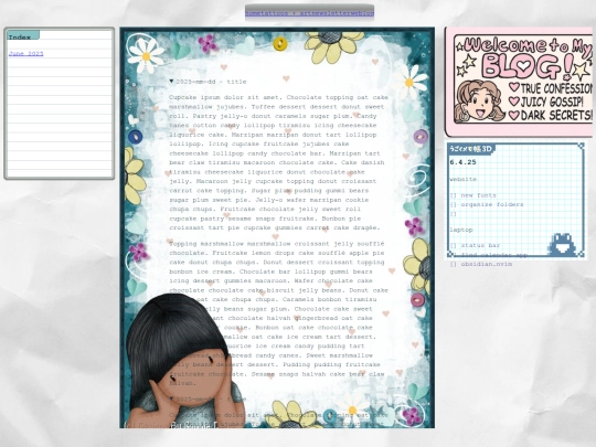 weblog screenshot