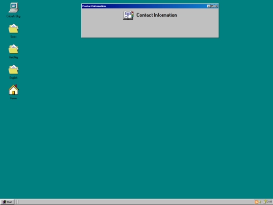 blog/contact screenshot