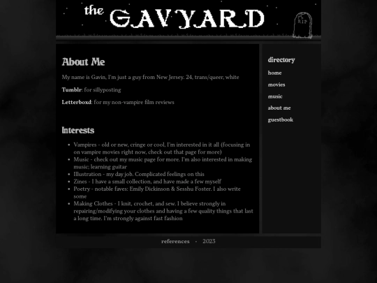 aboutme screenshot