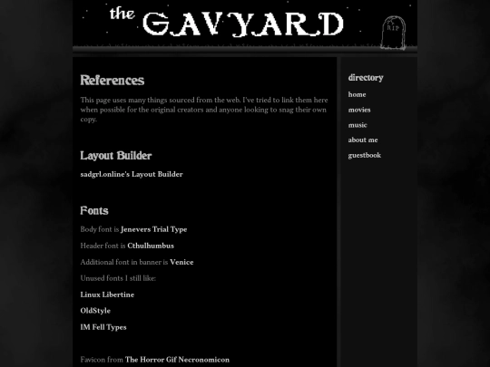 references screenshot