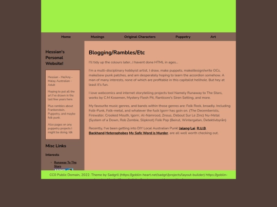 musings screenshot