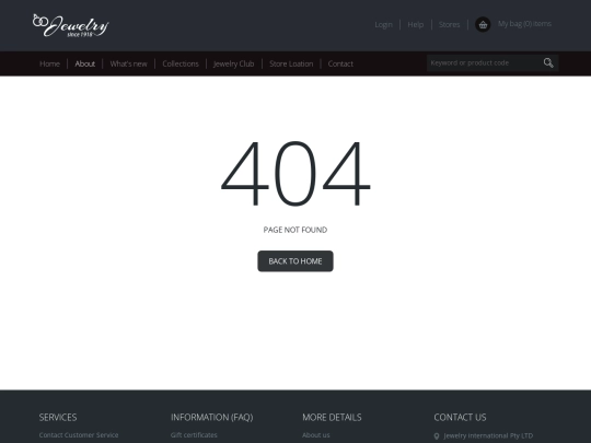 Jewelry/404 screenshot