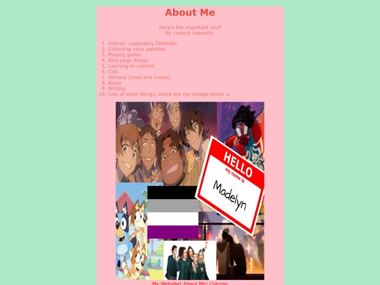 aboutme screenshot