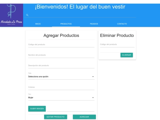 html/agregar_producto screenshot