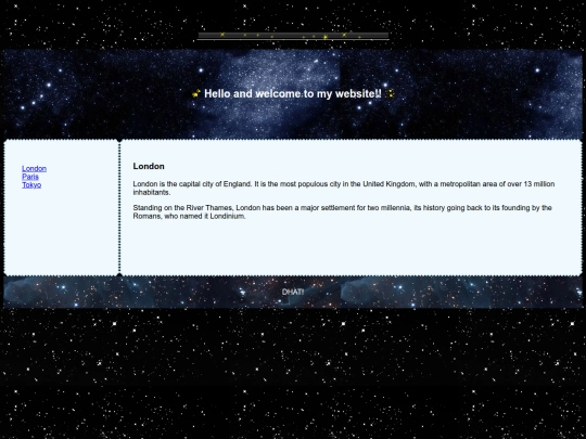 testindex screenshot