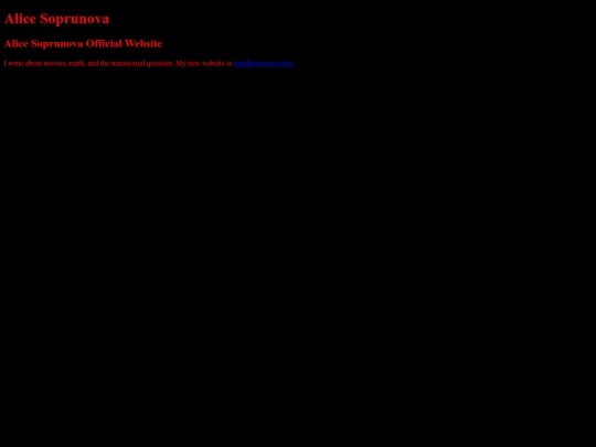 alicesoprunova screenshot