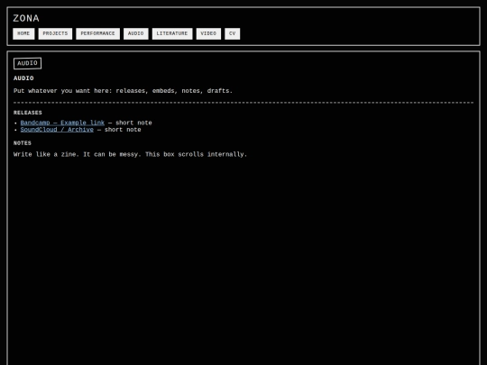audio screenshot