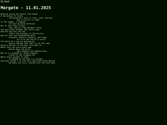 English/Margate screenshot