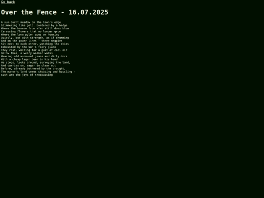 English/Over the Fence screenshot