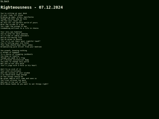English/Righteousness screenshot