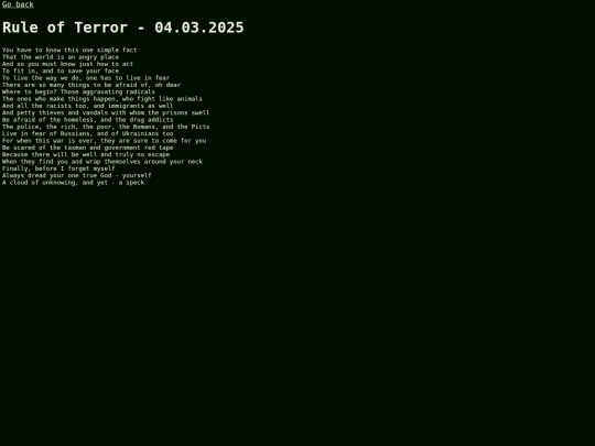 English/Rule of Terror screenshot