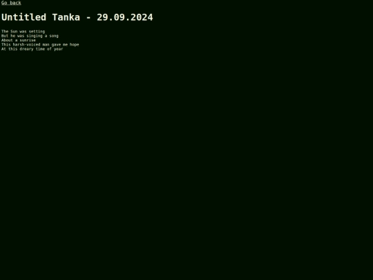 English/Untitled Tanka screenshot