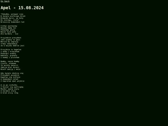 Polish/Apel screenshot