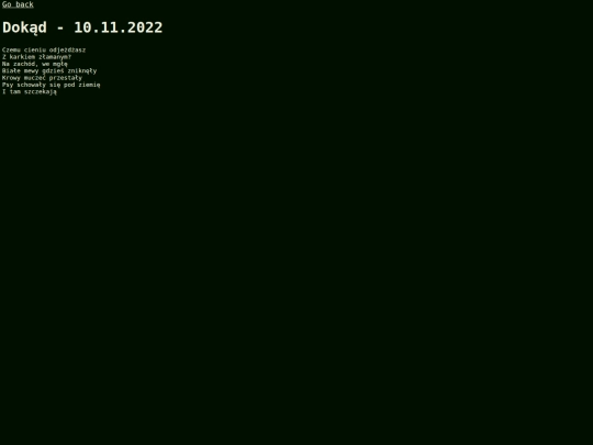 Polish/Dokąd screenshot
