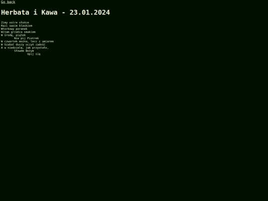 Polish/Herbata i Kawa screenshot