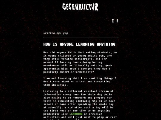 gegenkultur/articles/school screenshot