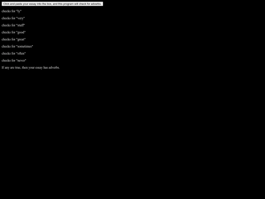 adverb-checker screenshot
