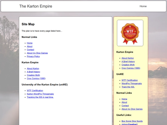 sitemap screenshot