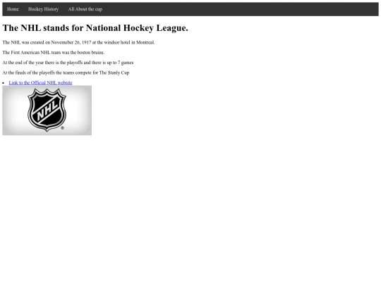 NHL screenshot