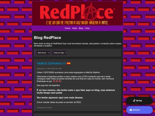 blog screenshot