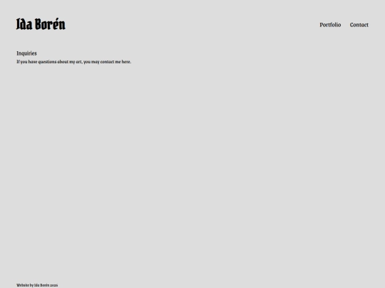 pages/contact screenshot