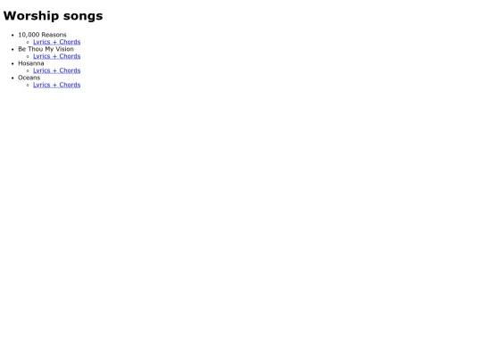 index screenshot