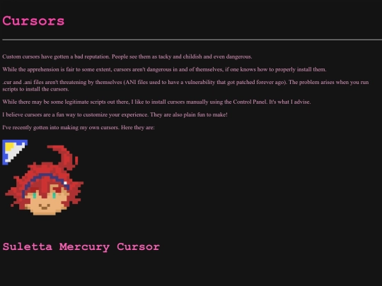 projects/cursors screenshot