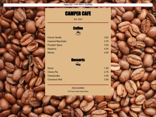 baitap/cafemenu screenshot