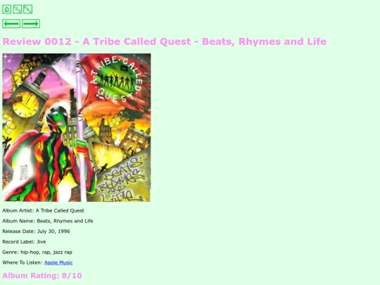 reviews/0001-0050/0012 - A Tribe Called Quest - Beats, Rhymes and Life/0012-ATribeCalledQuest-BeatsRhymesandLife screenshot