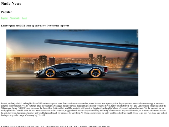 NadeNewsPopular screenshot