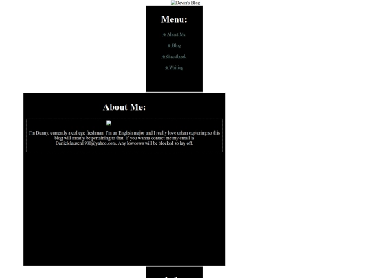 aboutme screenshot
