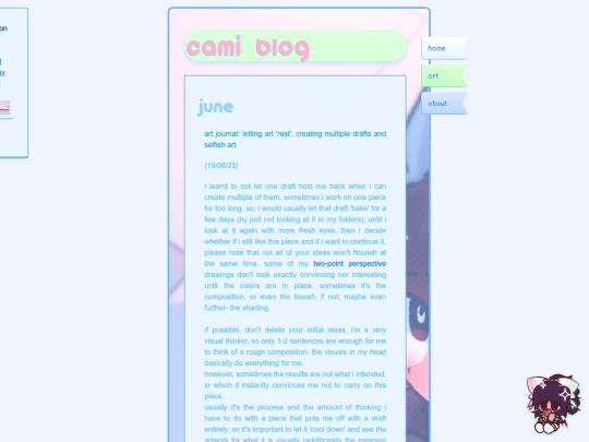 blog screenshot
