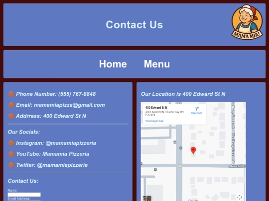 Contact screenshot
