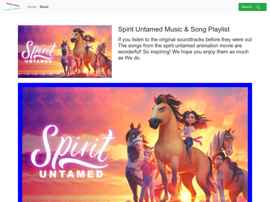 music/playlist/Spirit-untamed screenshot