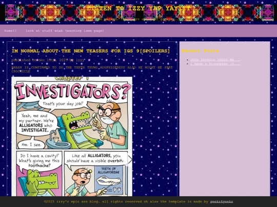 blog screenshot