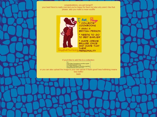 shtml quiz/bongo screenshot
