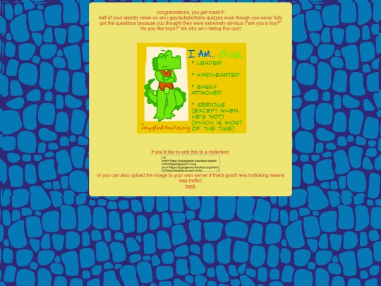shtml quiz/brash screenshot