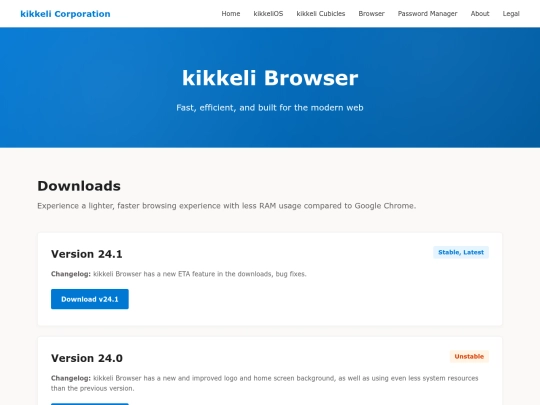 kikkelibrowser screenshot