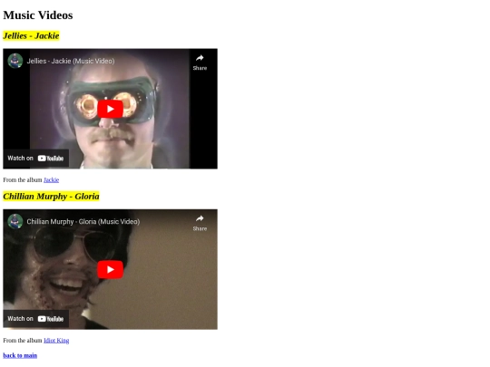 musicvideos screenshot