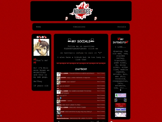 socials screenshot