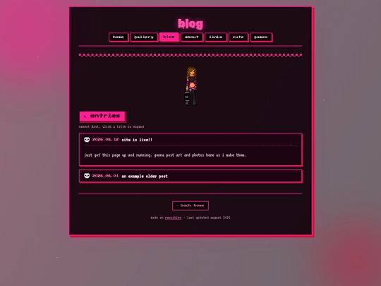 blog screenshot