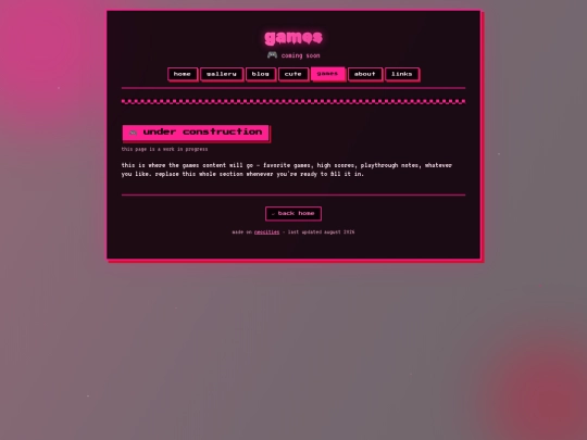 games screenshot