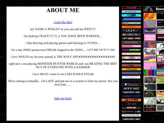 info screenshot