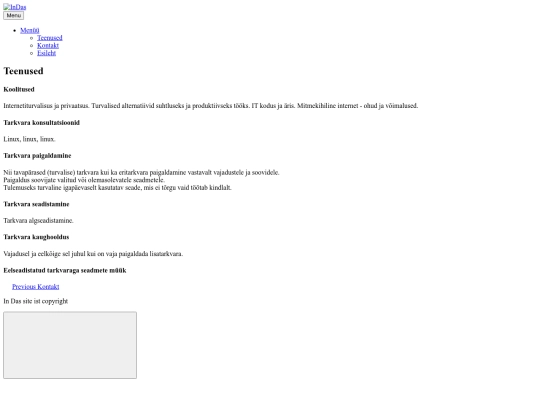 teenused screenshot